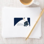 ブルーグレースフルブライド差出人住所ラベル ラベル (インサイチュ)