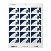 ブルーグレースフルブライド差出人住所ラベル ラベル (フルシート)