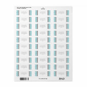 ブルーグレーダマスクカスタム差出人住所ラベル ラベル (フルシート)