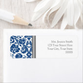 ブルーグレーダマスクカスタム差出人住所ラベル ラベル (インサイチュ)