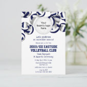 ブルーグレーチームカラーバレーボールシーズン 招待状 (スタンド正面)