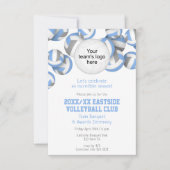 ブルーグレーチームカラーバレーボール賞 招待状 (正面)