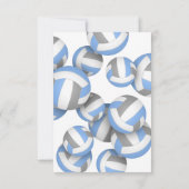 ブルーグレーチームカラーバレーボール賞 招待状 (裏面)