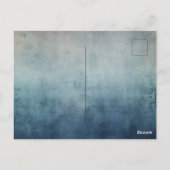 ブルーグレーテクスチャバタフライ ポストカード (裏面)