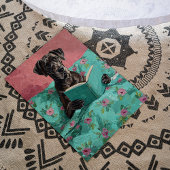 ブルーグレート読ダン犬の本のポスタープリント ポスター