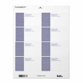 ブルーグレーニット出荷住所 シール (フルシート)