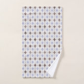 ブルーグレーハンプトンスタイルバスルーム用タオルセット バスタオルセット (ハンドタオル)