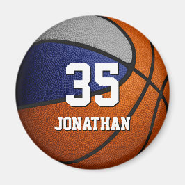 ブルーグレーバスケットボールチームのスピリットギフトアイディア マグネット