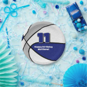 ブルーグレーバスケットボールチームカラーズスポーツパーティー ペーパープレート (パーティー)