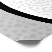 ブルーグレーバスケットボールチームカラーパーティー歓迎 ポスター (角)