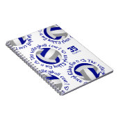 ブルーグレーバレーボールのコートは私の幸せな場所である ノートブック (右側)