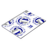 ブルーグレーバレーボールのコートは私の幸せな場所である ノートブック (左側)