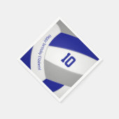 ブルーグレーバレーボール選手の誕生日パーティー スタンダードカクテルナプキン (角)