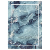 ブルーグレーフェイク大理石はっきりした模様 クリップボード (裏面)
