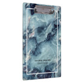 ブルーグレーフェイク大理石はっきりした模様 クリップボード (右)