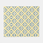 ブルーグレーフルーア フリースブランケット (正面(横))