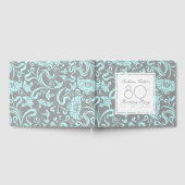 ブルーグレーフローラ80thバースデーパーティーゲストブック ゲストブック (全面)