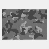 ブルーグレーブルーカモフラージュ ラッピングペーパーシート (正面2)