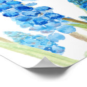 ブルーグレープヒヤシンス林 ポスター (角)