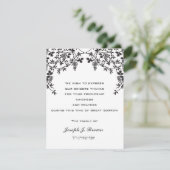 ブルーグレープブドウユダヤ系ヘブライ語同情カード 出欠カード (スタンド正面)