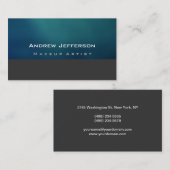 ブルーグレープロフェッショナルアーティスト名刺 名刺 (正面/裏面)