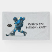 ブルーグレーホッケープレイヤーバースデーパーティー 横断幕 (横)