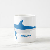 ブルーグレーマコシャークマグ コーヒーマグカップ (中央)