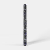 ブルーグレーメタル上の雨滴 SAMSUNG GALAXYケース (右側面)