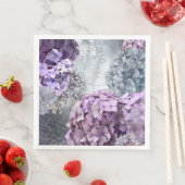 ブルーグレーヴィンテージフローラアジサイ花パターン (インサイチュ)