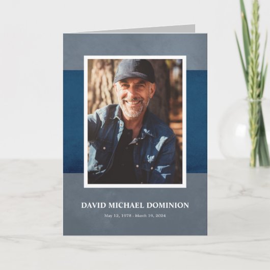 ブルーグレー写真追悼番組 プログラム (正面)