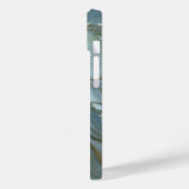 ブルーグレー大理石パターンiPhone / アンドロイド Case-Mate iPhoneケース (裏面 / 左)