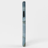 ブルーグレー大理石金ゴールド脈 Case-Mate iPhoneケース (裏面/右)