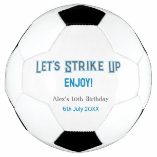 ブルーグレー幸せ10歳の誕生日の名前を消そう サッカーボール