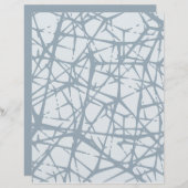 ブルーグレー抽象芸術: (正面/裏面)