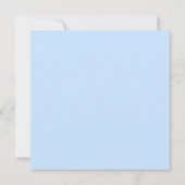 ブルーグレー象の水玉模様の男の子のベビーシャワー 招待状 (裏面)