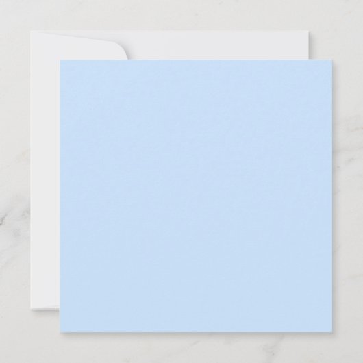 ブルーグレー象の水玉模様の男の子のベビーシャワー 招待状 (裏面)