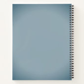 ブルーグレー ノートブック (裏面)