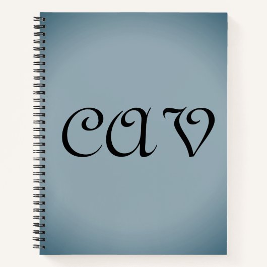 ブルーグレー ノートブック (正面)