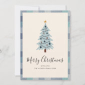 ブルーグレー プライド ミニマム クリスマスツリー シーズンカード (正面)
