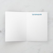 ブルーグロースカルハロウィーンフラワー カード (内部)