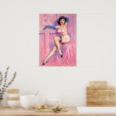 ブルーグローブピンナップ ポスター (キッチン)