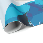 ブルーグローブラッピング紙 ラッピングペーパー (ロールコーナー)