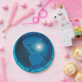 ブルーグローブ紙プレート ペーパープレート (パーティー)