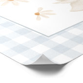 ブルーグースベイビーシャワーウェルカムサイン ポスター (角)