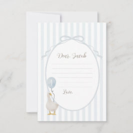 ブルーグース間抜けタイムカプセルカード 招待状