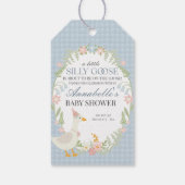 ブルーグース間抜けフローラギンガムベビーシャワー特典 ギフトタグ (裏面)