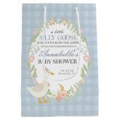 ブルーグース間抜けフローラギンガムベビーシャワー特典 ミディアムペーパーバッグ (裏面)