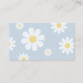 ブルーグース間抜けボーイベビーシャワーおむつラッフル エンクロージャーカード (裏面)