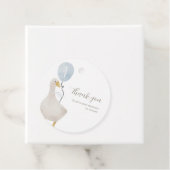 ブルーグース間抜けラウンドメッセージカード フェイバータグ (インサイチュ)