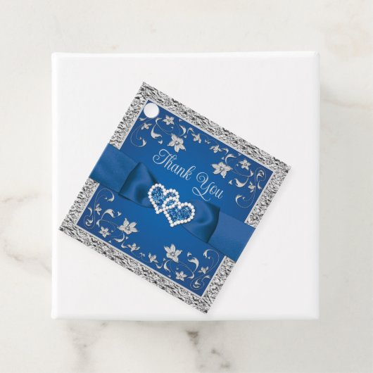 ブルーグ王室のレーラブハート結婚式の引き出物ラベル フェイバータグ (インサイチュ)